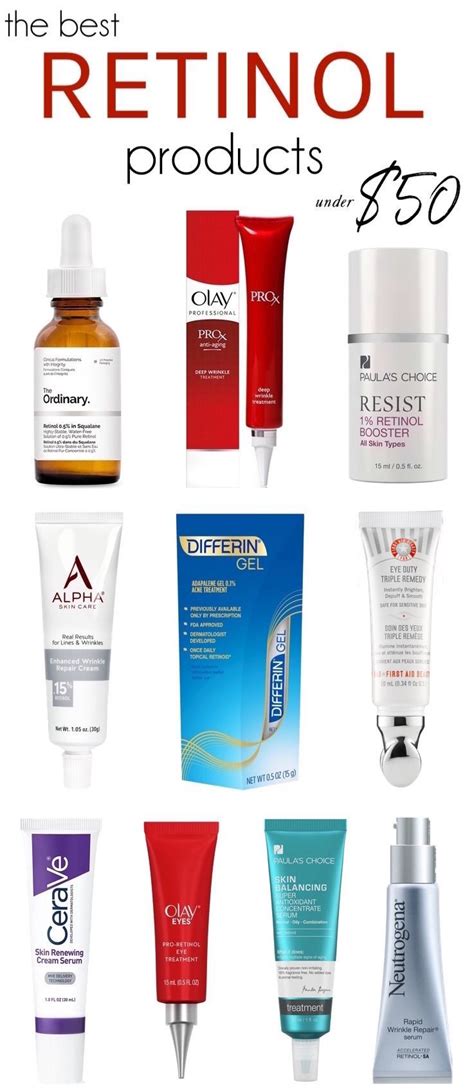 retinol products recommended by dermatologists.